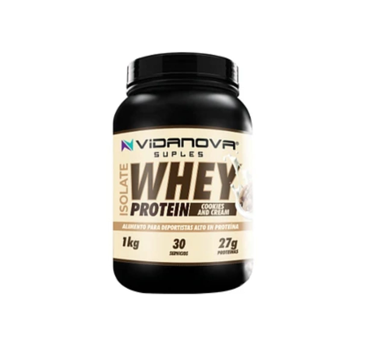 PROTEÍNA WHEY ISOLADA Cookies and Cream 1kg