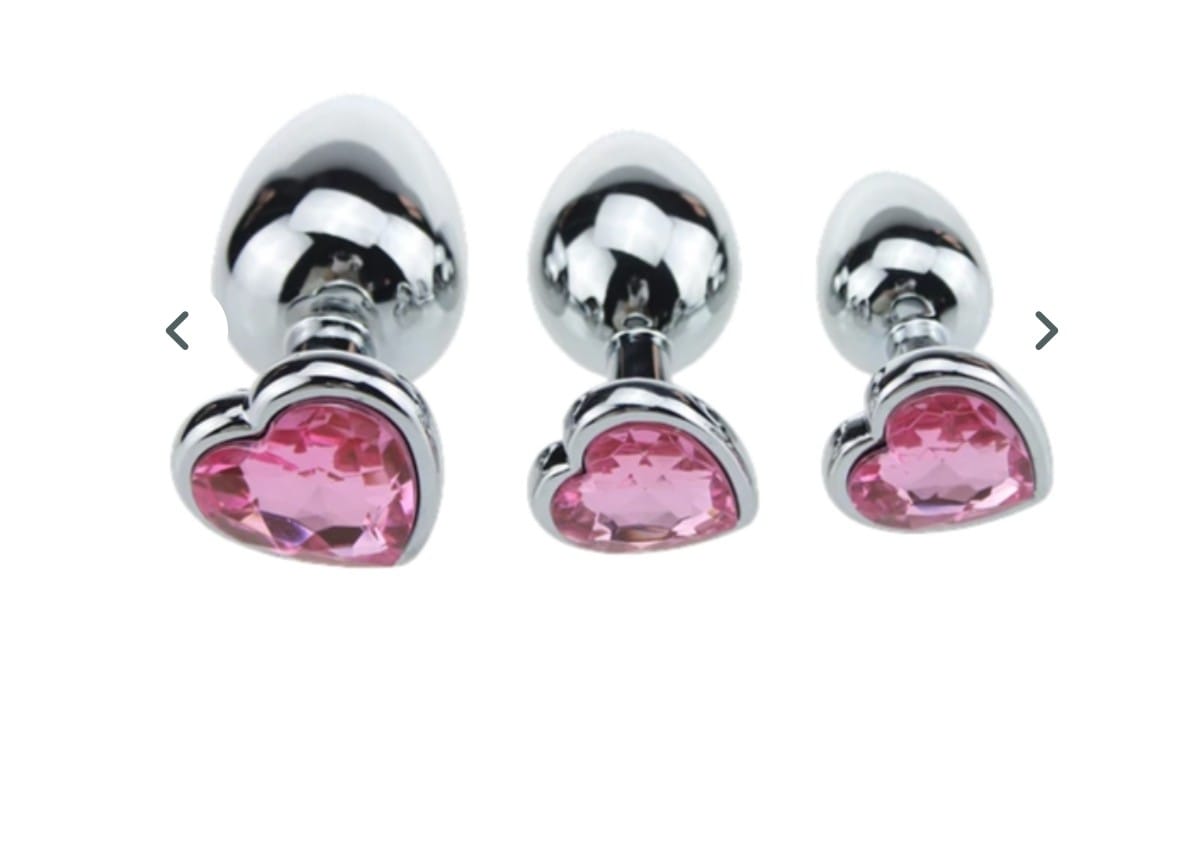 Kit Plug Heart Metalizado