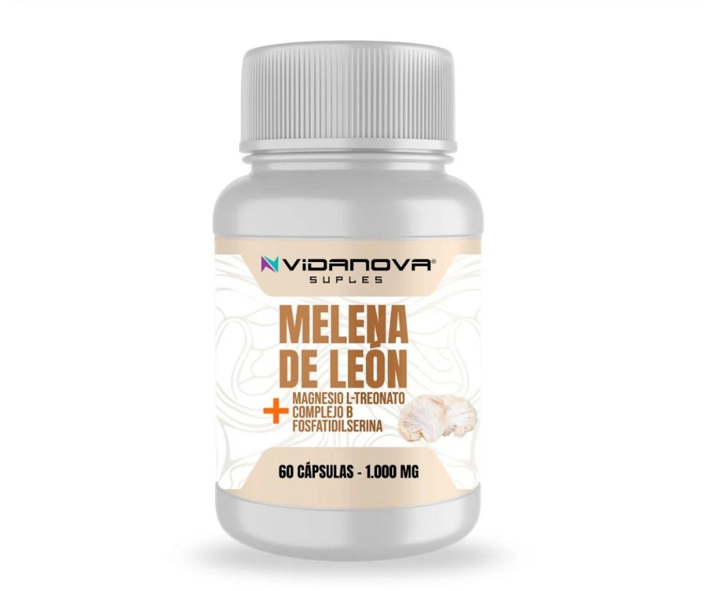 Melena de León Potencia tu mente y equilibra tu sistema nervioso 1000mg  60caps