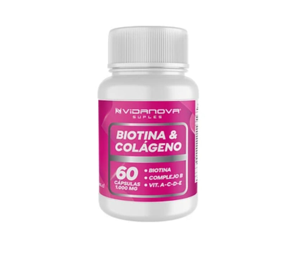 Biotina + Colágeno – Cabello, Piel y Uñas Radiantes | 60 caps