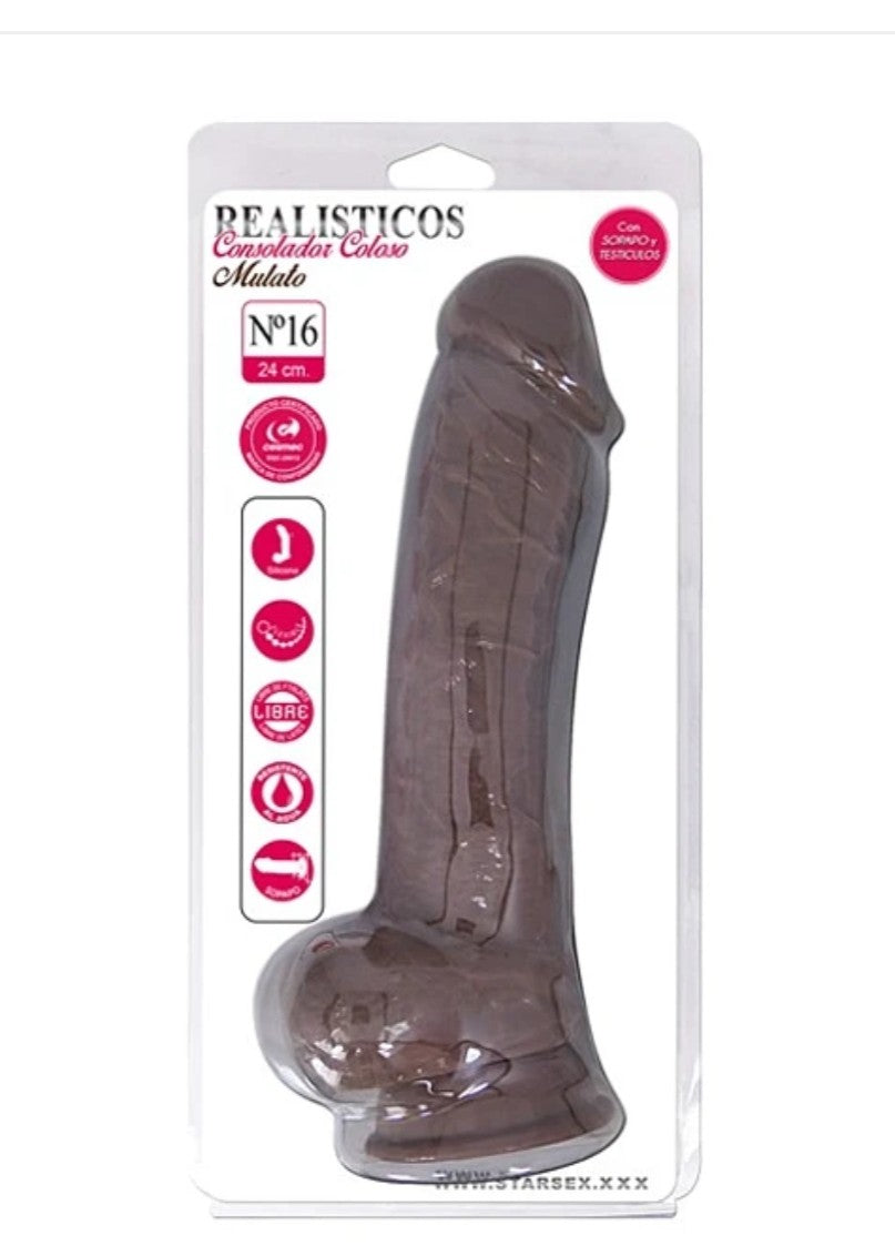 Consolador Realístico Coloso Mulato Nº16 – Potencia, Presencia y Placer Intensificado